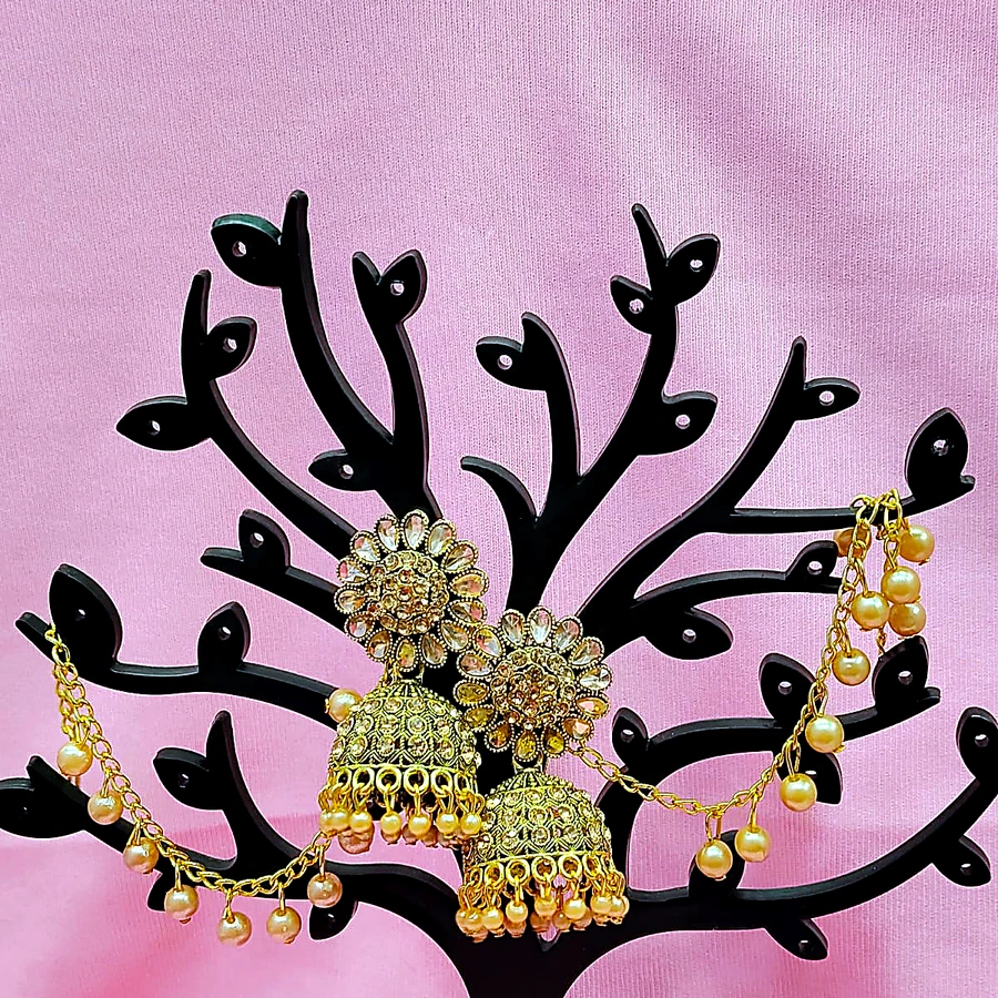 Royal Bahubali Filigree Earring - VM-BH-101 VM Imitation Rajkot