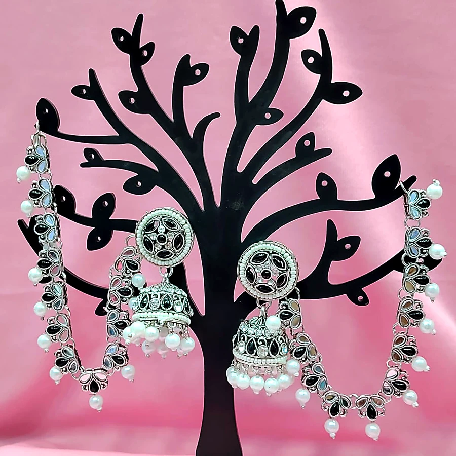 Classic Filigree Bahubali Earring - VM-BH-111 VM Imitation Rajkot