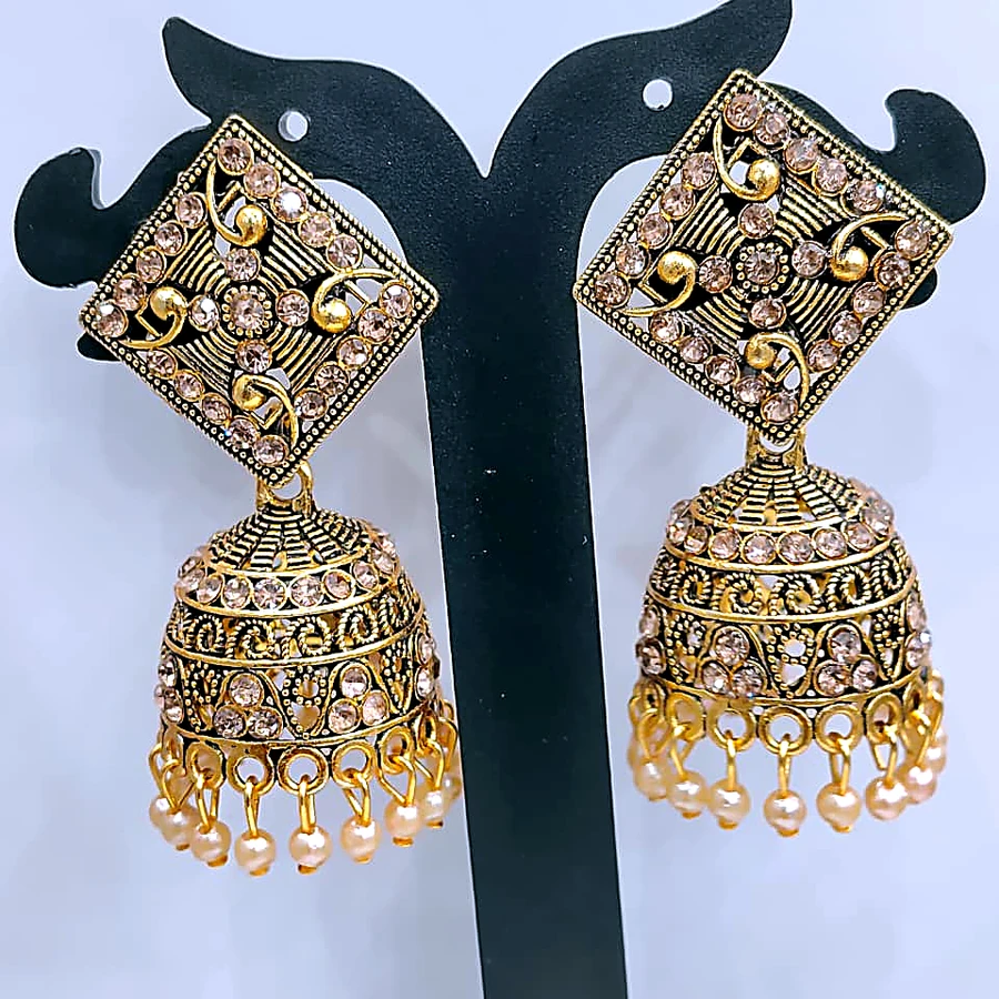 Floral Cluster LCD Earring - VM-LCD-105 VM Imitation Rajkot