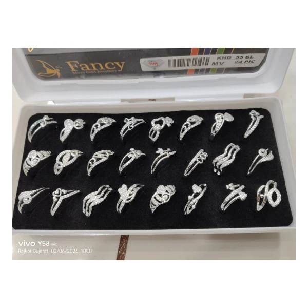 Interlocking Knot Designer Ring (VM-RNG-107) - VM-RNG-107 VM Imitation Rajkot