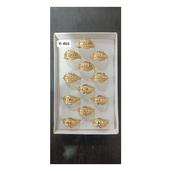 Hexagonal Facet Designer Ring (VM-RNG-140) - VM-RNG-140 VM Imitation Rajkot