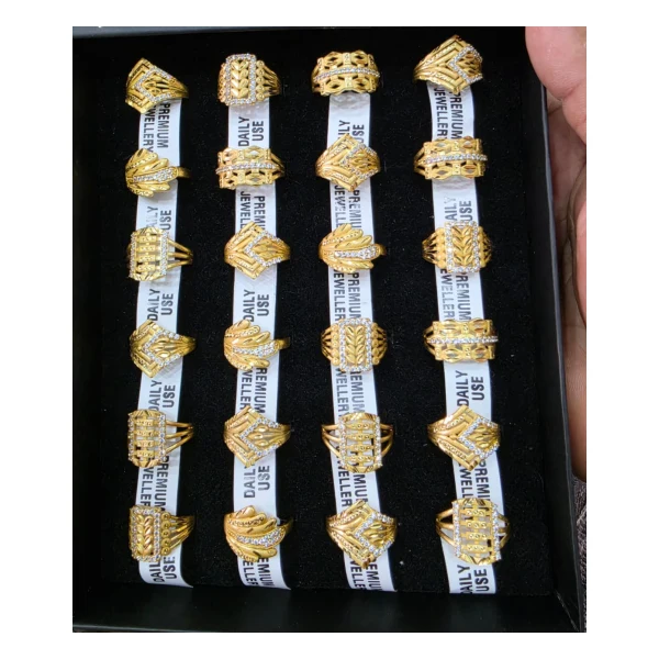 Interlocking Knot Designer Ring (VM-RNG-147) - VM-RNG-147 VM Imitation Rajkot