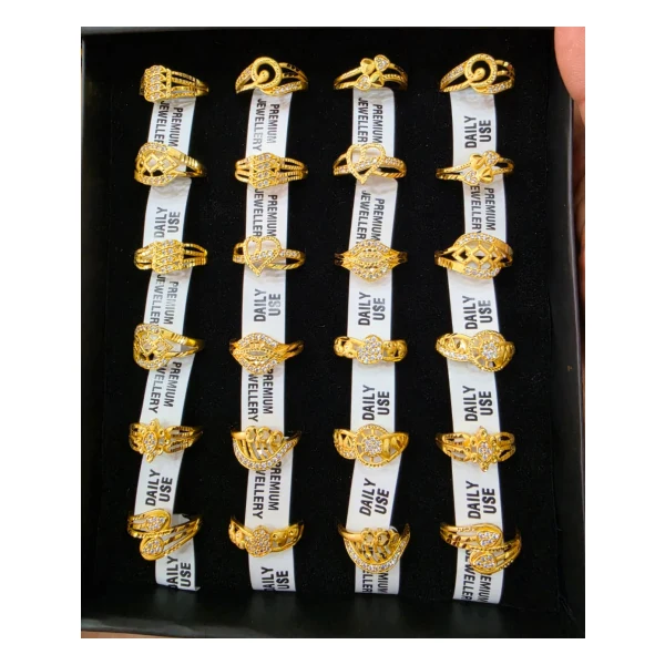 Hexagonal Facet Designer Ring (VM-RNG-160) - VM-RNG-160 VM Imitation Rajkot