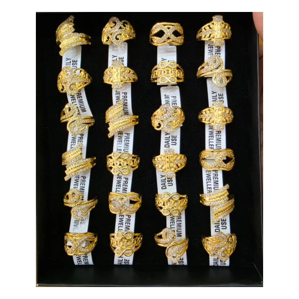 Floral Cluster Cocktail Ring (VM-RNG-162) - VM-RNG-162 VM Imitation Rajkot