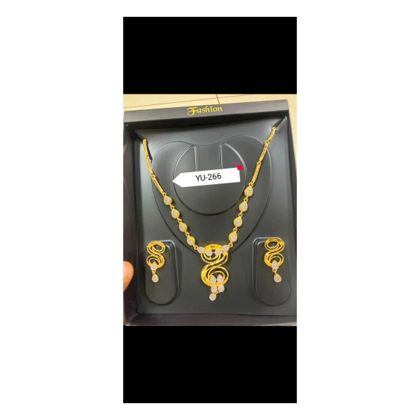 Classic Filigree Statement Necklace Set - VM-SET-107 VM Imitation Rajkot