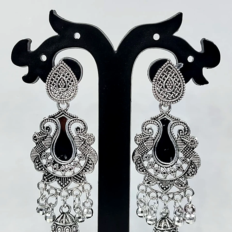 Boho Elephant Motif Oxidised Earring - VM-OX-102 VM Imitation Rajkot