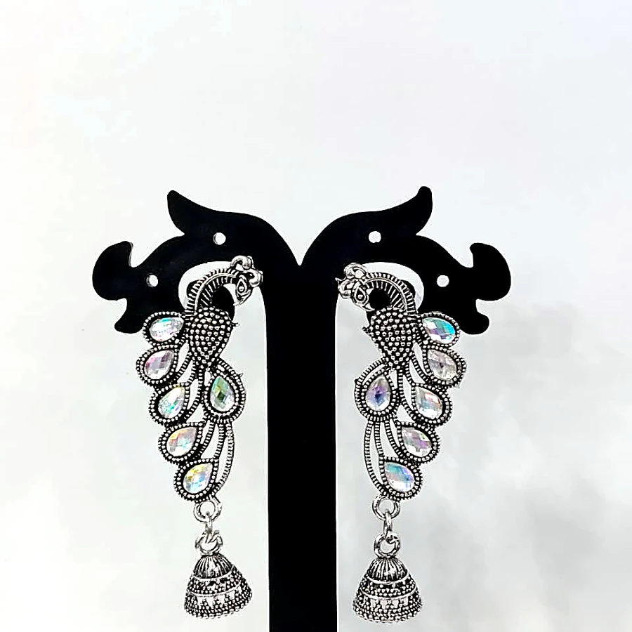 Navratri Special Mirror Oxidised Earring - VM-OX-105 VM Imitation Rajkot