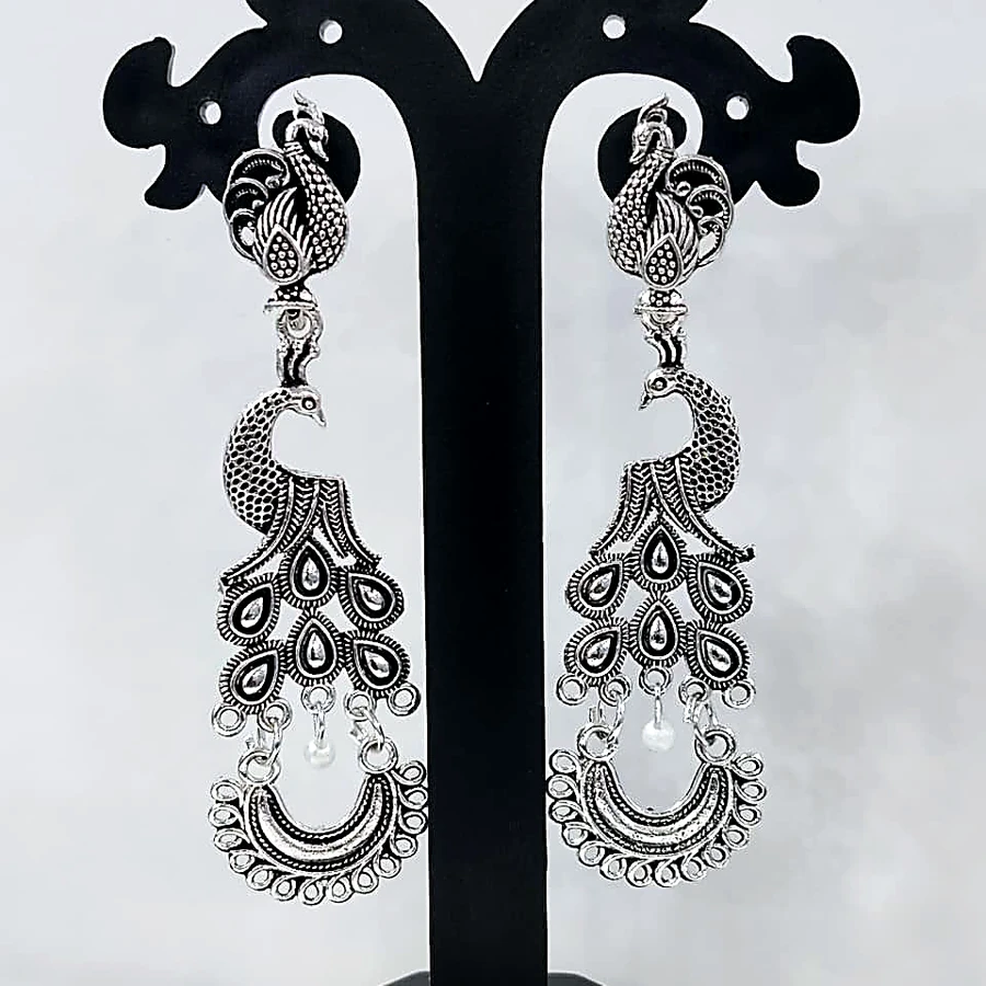 Royal Rajputana Oxidised Earring - VM-OX-110 VM Imitation Rajkot