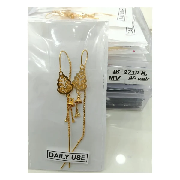Ghungroo Chime Threader Earring (VM-SD-111) - VM-SD-111 VM Imitation Rajkot