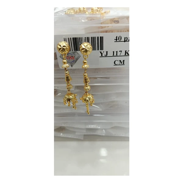 Butterfly Wings Threader Earring (VM-SD-130) - VM-SD-130 VM Imitation Rajkot
