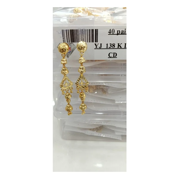 Lotus Motif Delicate Chain Sui Dhaga (VM-SD-131) - VM-SD-131 VM Imitation Rajkot