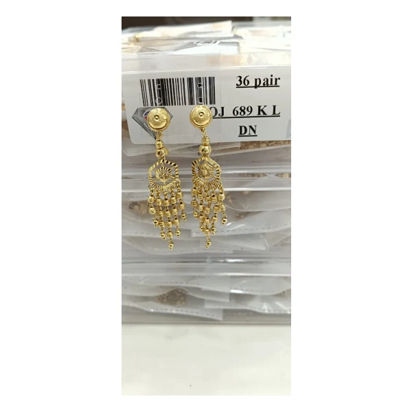 Faceted Diamond-Cut Bell Sui Dhaga (VM-SD-133) - VM-SD-133 VM Imitation Rajkot