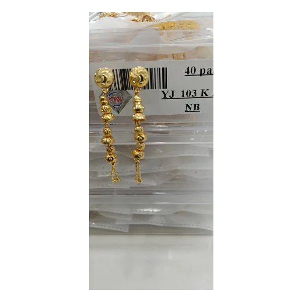 Cascading Dewdrop Threader Earring (VM-SD-135) - VM-SD-135 VM Imitation Rajkot