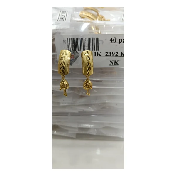Heart Silhouette Threader Earring (VM-SD-138) - VM-SD-138 VM Imitation Rajkot